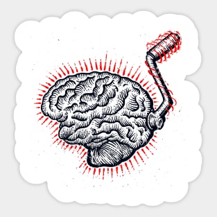 Brain Moto Sticker